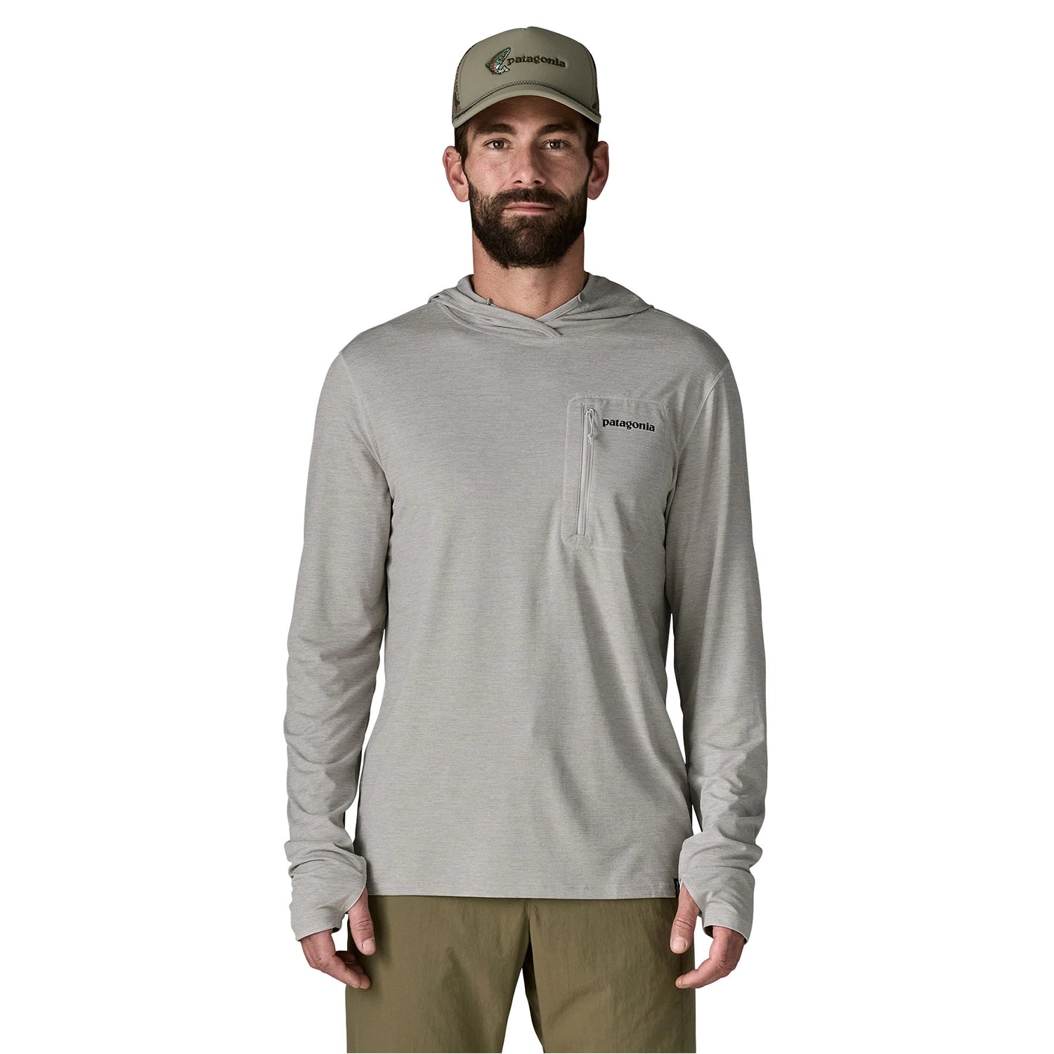 Patagonia Men's Cap Cool Sun Hoody - Fitz Roy Trout — view 2