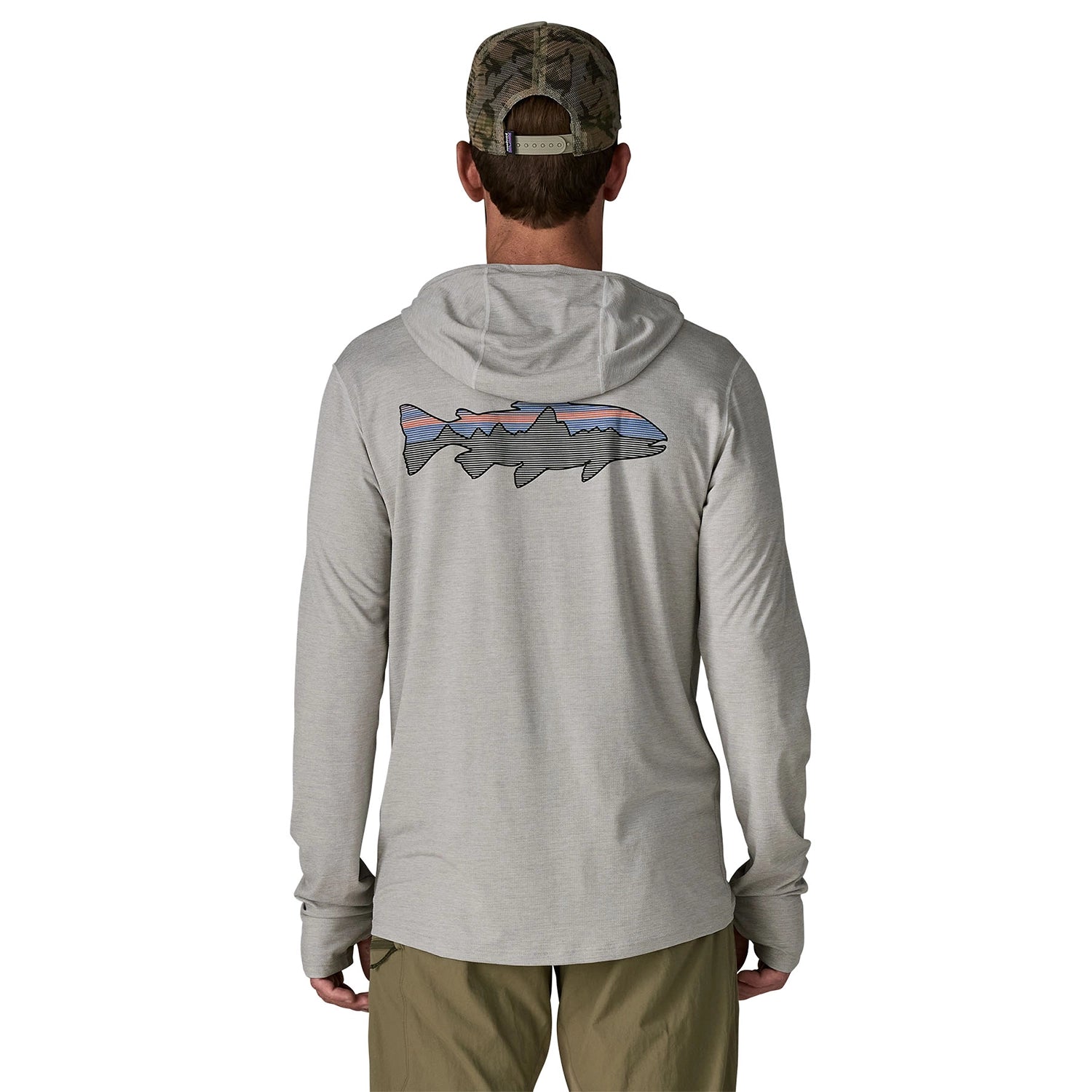 Patagonia Men's Cap Cool Sun Hoody - Fitz Roy Trout — view 3
