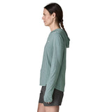 Patagonia Women's Cap Cool Sun Hoody - Peak Visions - Vellum Green / Light Vellum Green X-Dye — view 4