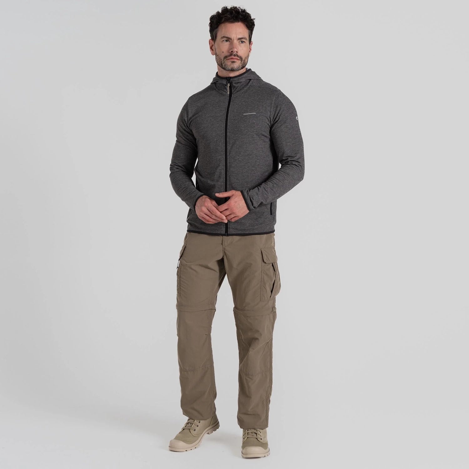 Craghoppers Men's NosiLife Convertible Cargo Trouser III - Regular - Pebble — view 3