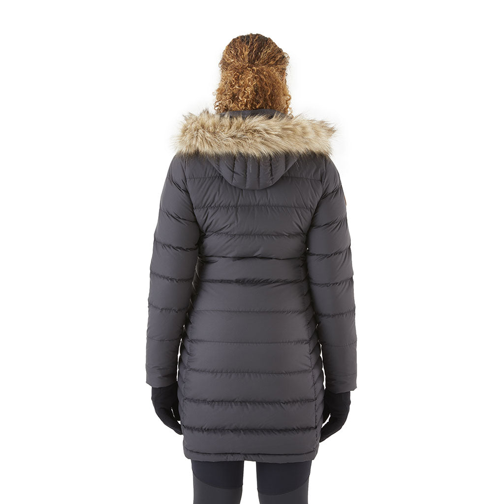 Rab Women's Deep Cover Parka black model back