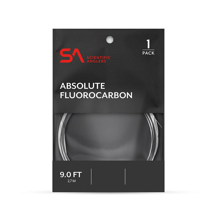 Scientific Anglers Absolute Fluorocarbon 9' Tapered Leader - Single Pack