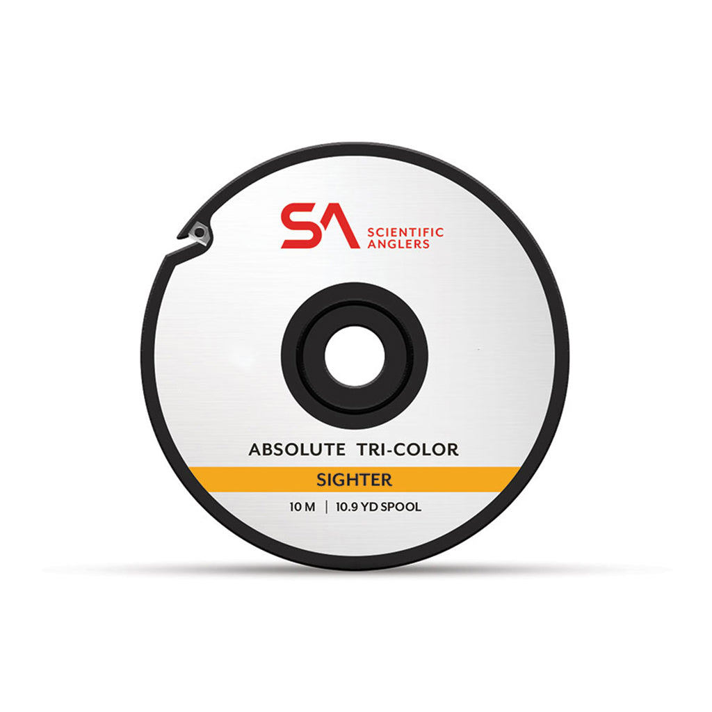 Scientific Anglers Tri-Colour Sighter Tippet w/ Interlocking Spool & Cutter - 10m