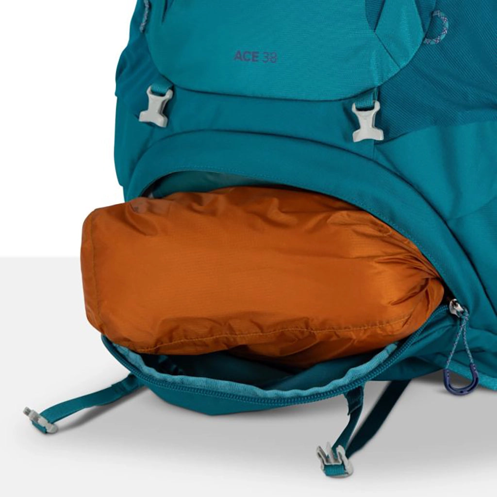 Osprey Ace 38 - Kid's Hiking Backpack - Green Canopy Matcha Green Details 3