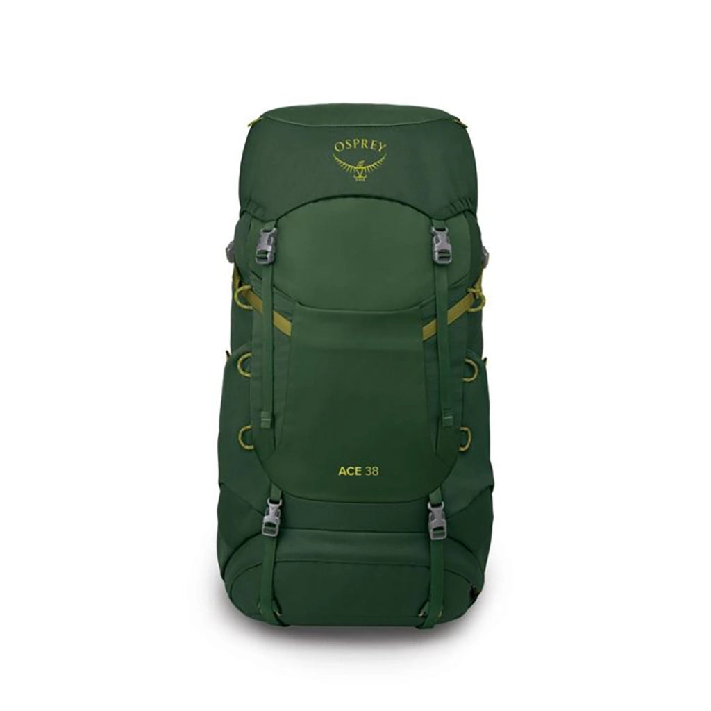Osprey Ace 38 - Kid's Hiking Backpack - Green Canopy Matcha Green Details 1