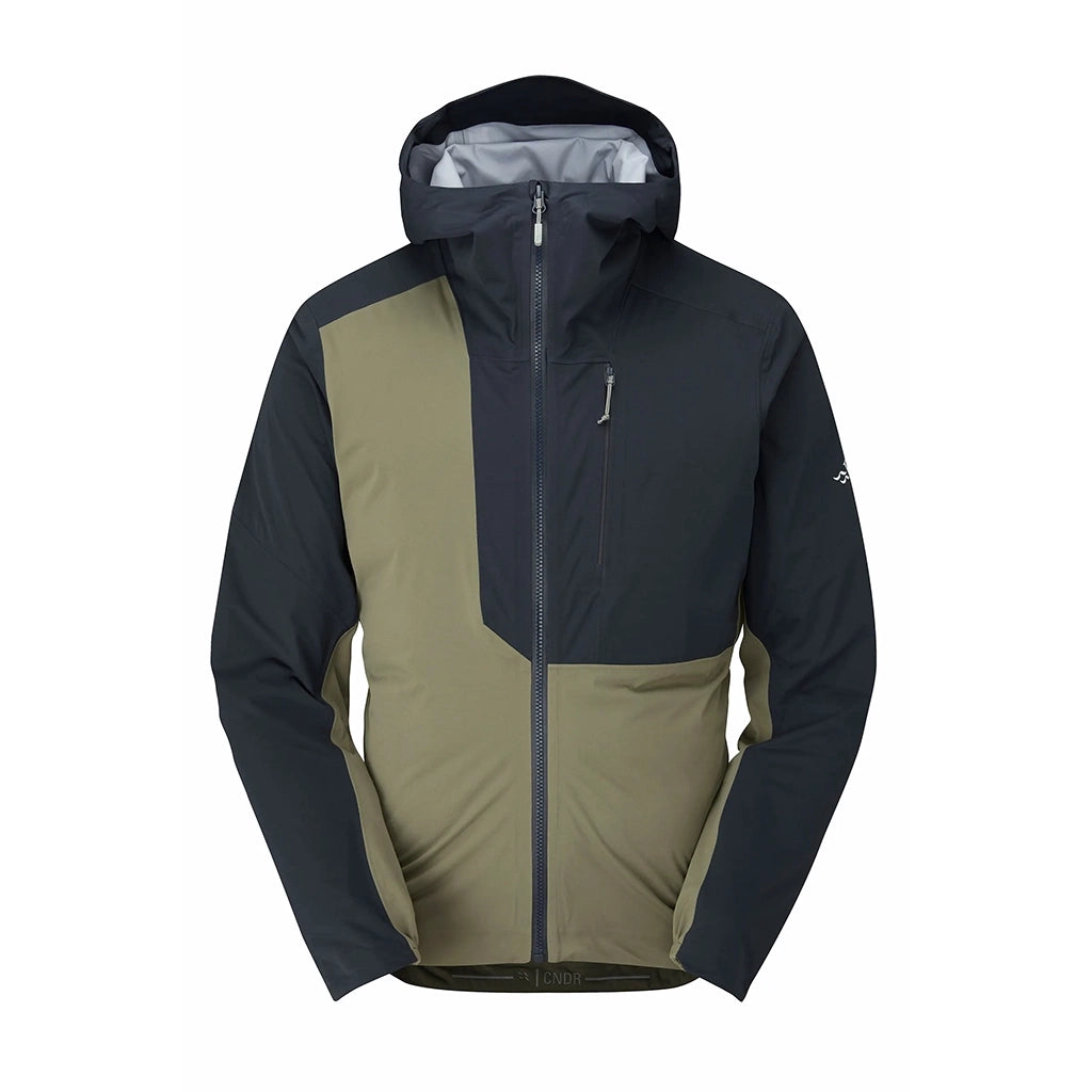 Men's Cinder Kinetic Waterproof Biking Jacket - Light Khaki Beluga Hero