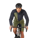 Men's Cinder Kinetic Waterproof Biking Jacket - Light Khaki Beluga Details 3