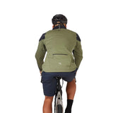 Men's Cinder Kinetic Waterproof Biking Jacket - Light Khaki Beluga Details 4