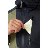 Men's Cinder Kinetic Waterproof Biking Jacket - Light Khaki Beluga Details 5