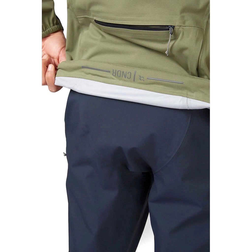 Men's Cinder Kinetic Waterproof Biking Jacket - Light Khaki Beluga Details 6