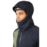 Men's Cinder Kinetic Waterproof Biking Jacket - Light Khaki Beluga Details 8