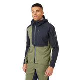 Men's Cinder Kinetic Waterproof Biking Jacket - Light Khaki Beluga Details 1
