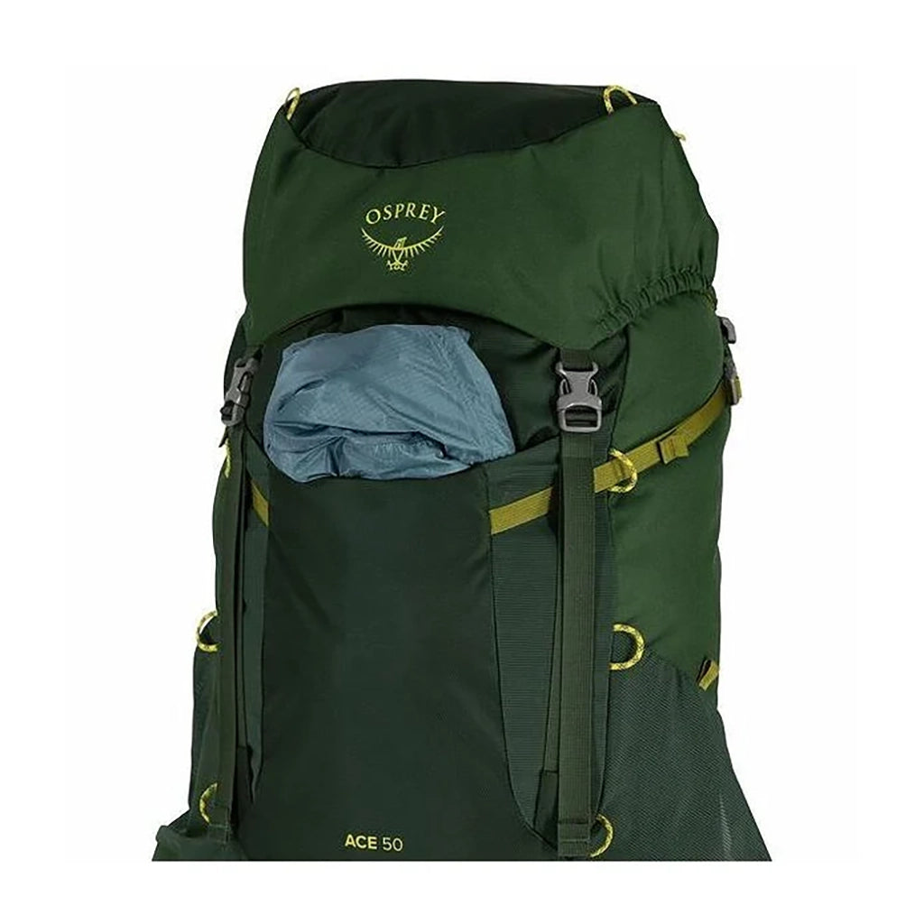 Osprey Ace 50 - Kid's Hiking Backpack - Green Canopy/Matcha Green Details 7