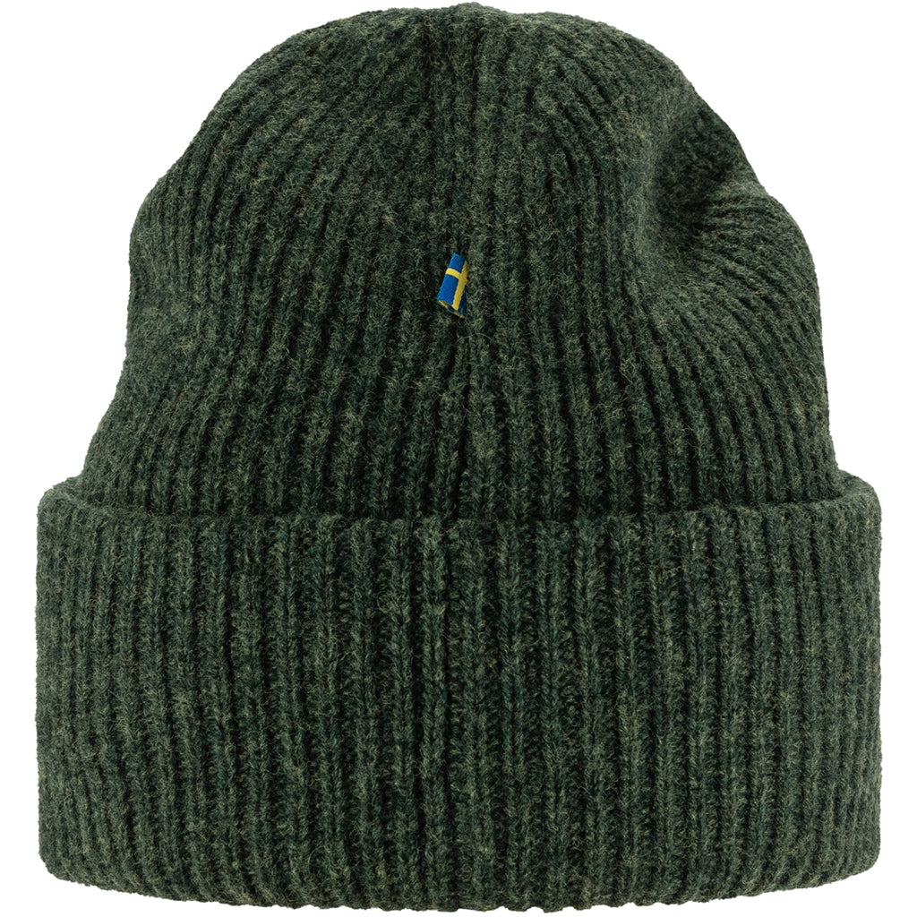 Fjallraven Heavy Beanie - Deep Forrest Details 1
