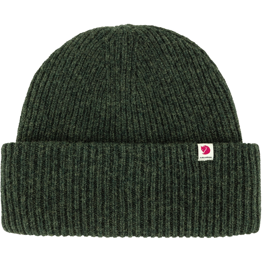 Fjallraven Heavy Beanie - Deep Forrest Details 2
