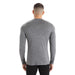 Icebreaker Men's 200 Oasis Long Sleeve Crewe - Gritstone Heather Detail 2