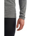 Icebreaker Men's 200 Oasis Long Sleeve Crewe - Gritstone Heather Detail 4