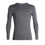 Icebreaker Men's 200 Oasis Long Sleeve Crewe - Gritstone Heather