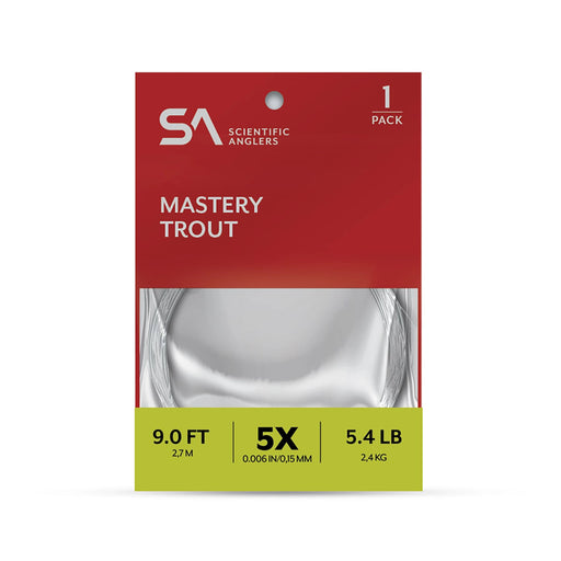 Scientific Anglers Mastery 9ft Trout Leader - Single Pack