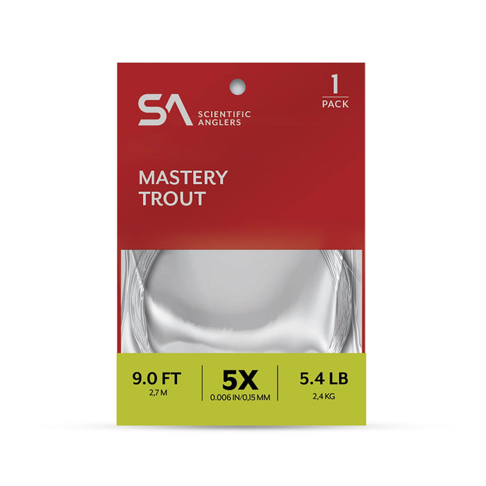Scientific Anglers Mastery 9ft Trout Leader - Single Pack