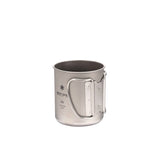 Snow Peak Titanium Single Wall Cup w/ Folding Handle - 300ml
