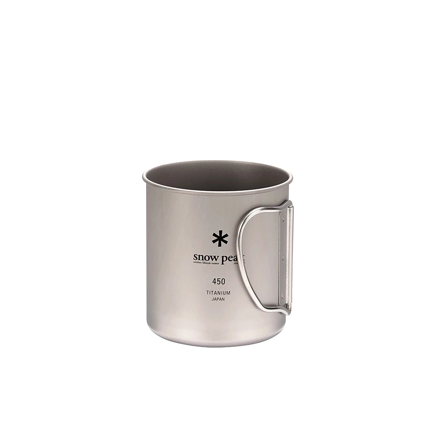 Snow Peak Titanium Single Wall Cup w/ Folding Handle - 450ml — view 7