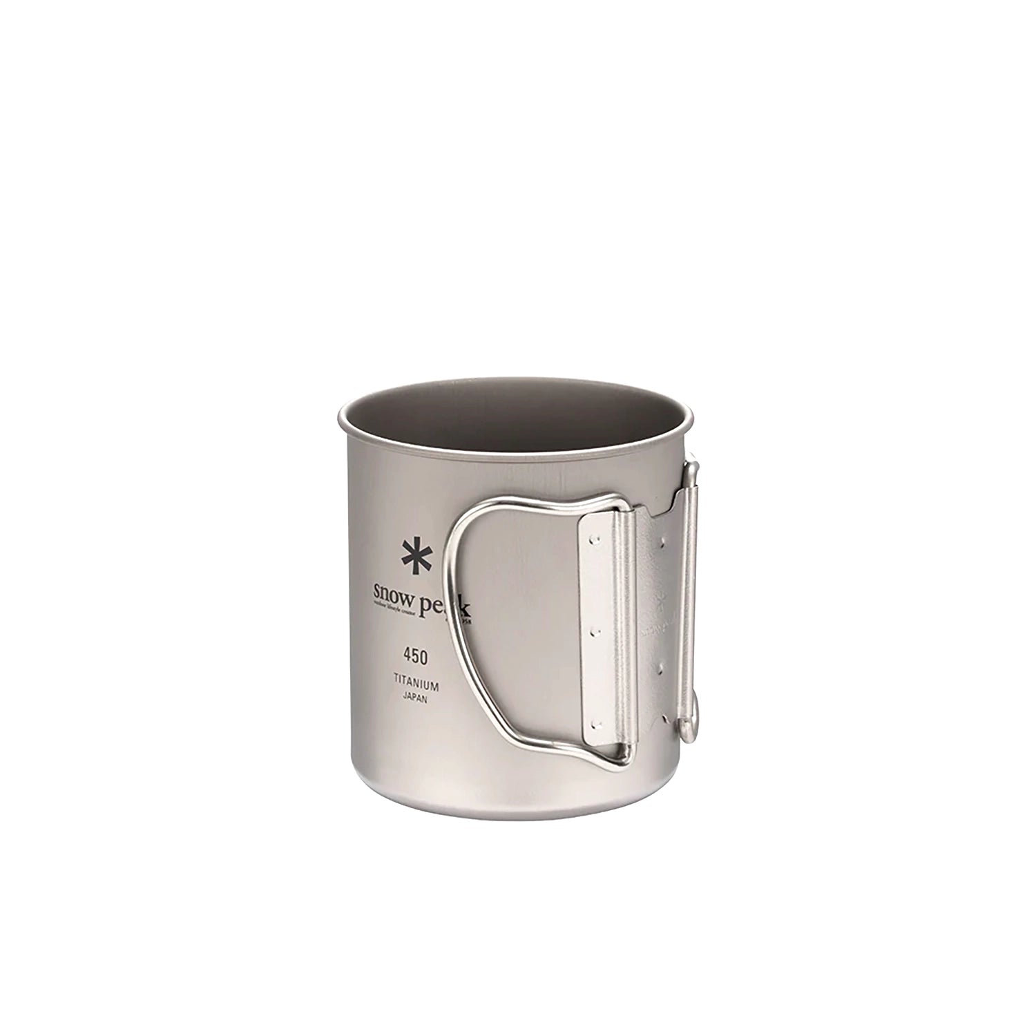 Snow Peak Titanium Single Wall Cup w/ Folding Handle - 450ml — view 8