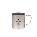 Snow Peak Titanium Single Wall Cup w/ Folding Handle - 450ml