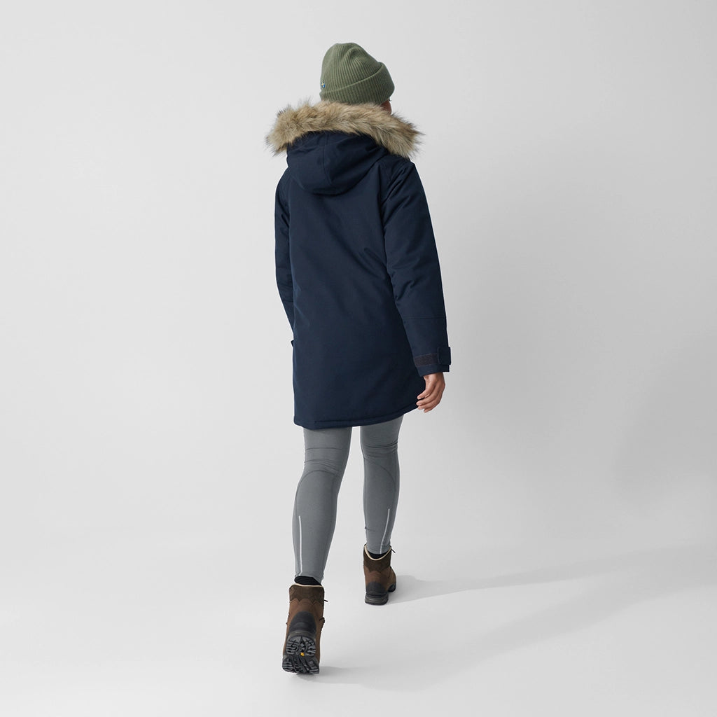 Fjallraven Women's Nuuk Parka Black Details 2