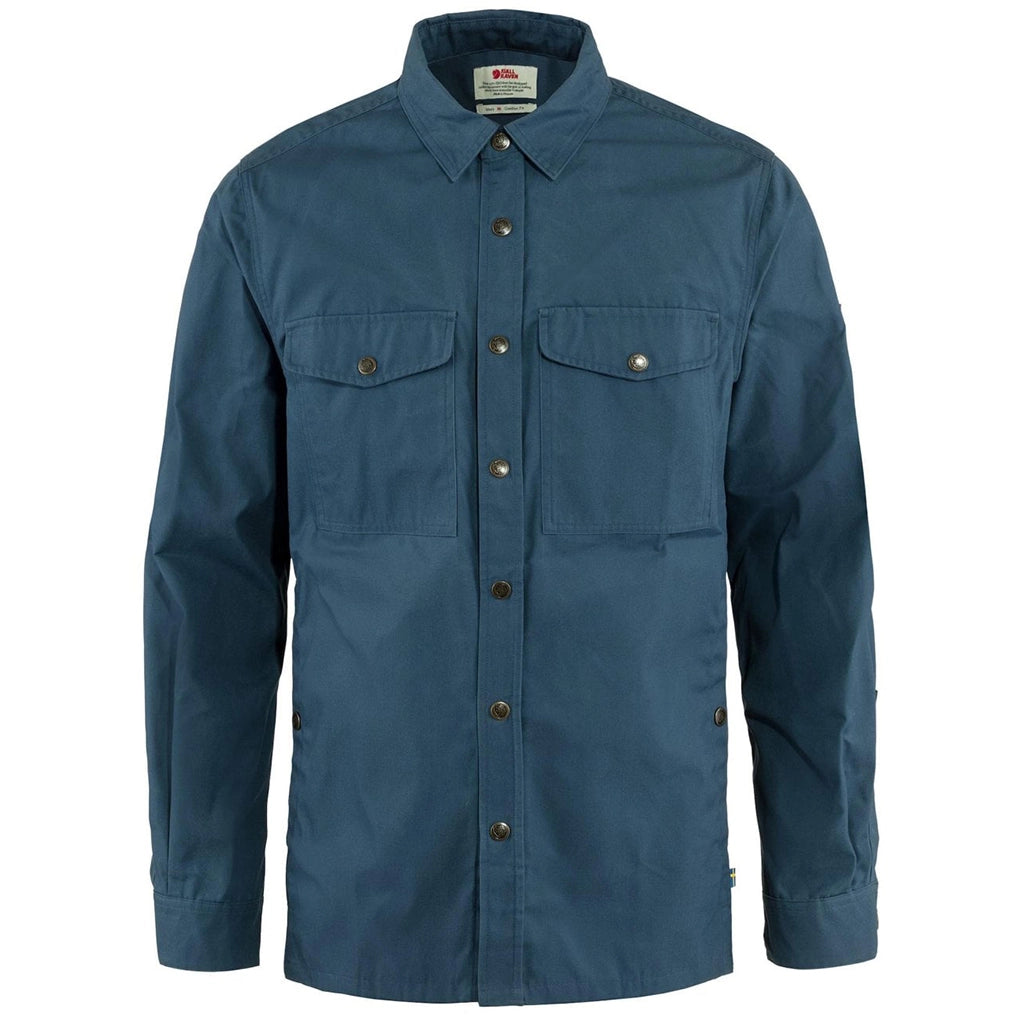 Fjallraven Men's Singi Long Sleeve Overshirt Indego Blue Hero