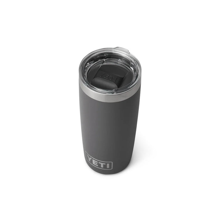 Yeti Rambler R10 Tumbler with Magslider Lid charcoal detail 1
