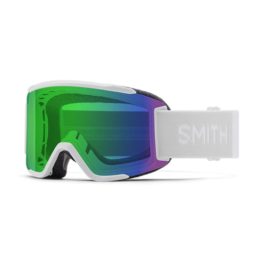 Smith Squad S Snow Goggle white vapour everyday green mirror hero