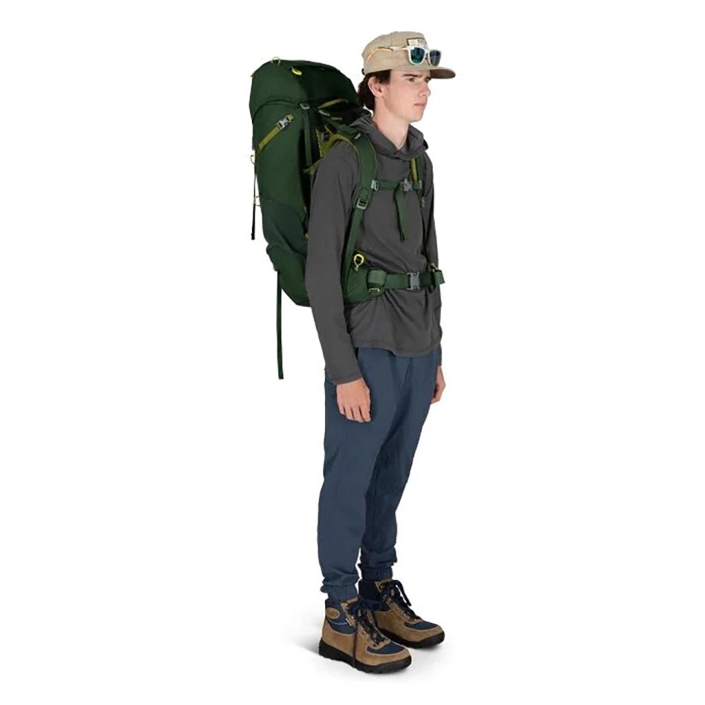 Osprey Ace 50 - Kid's Hiking Backpack - Green Canopy/Matcha Green Details 8