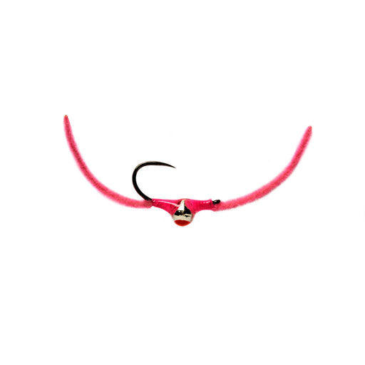 Fulling Mill Croston's Chenille Worm Soft Pink Barbless (Red)