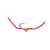 Fulling Mill Croston's Chenille Worm Hot Pink - Barbless (Red)