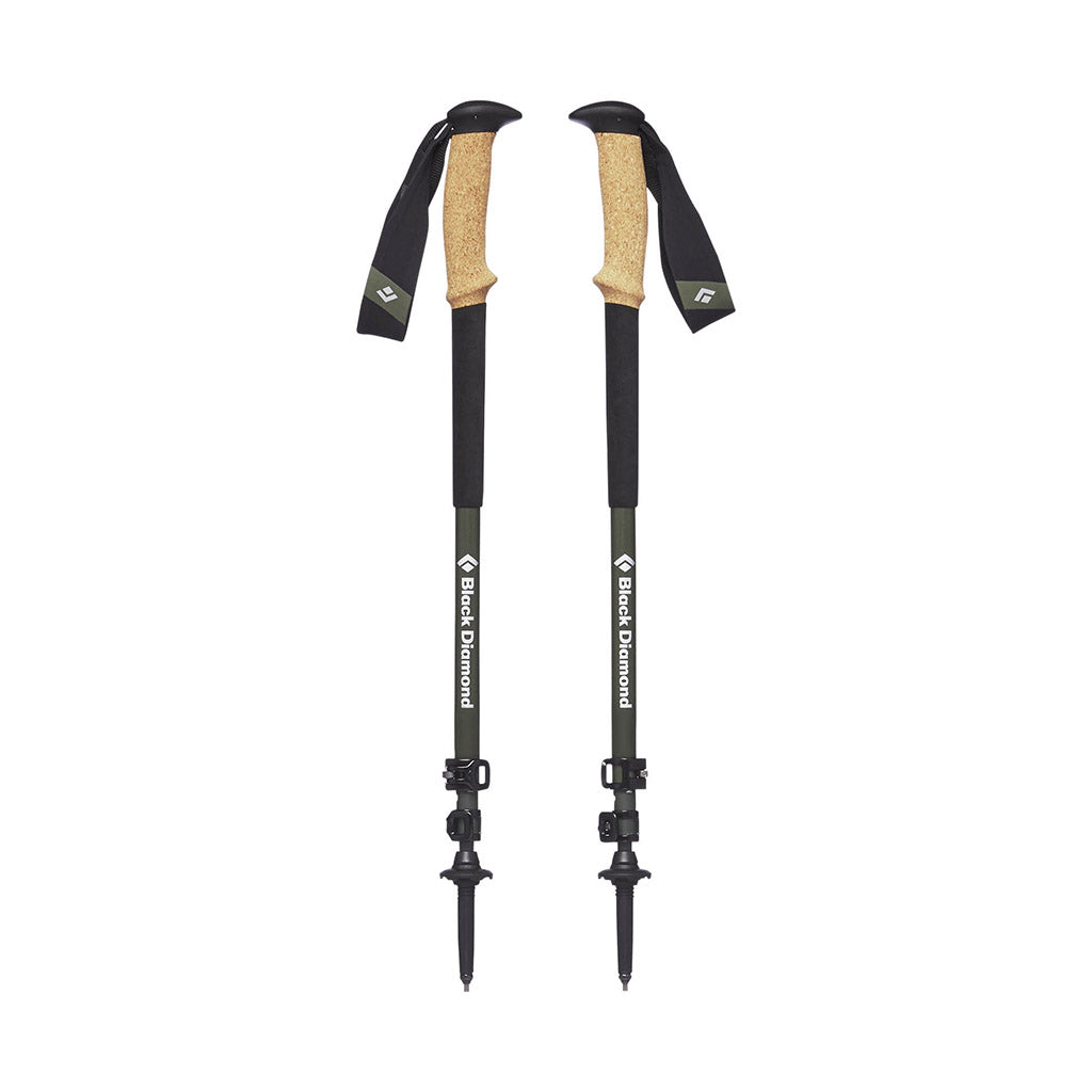 Black Diamond Alpine Carbon Cork Walking Poles - Collapsed