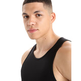 Icebreaker Men's Anatomica Tank black detail collar