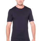 Icebreaker Men's 200 Oasis ShortSleeve Crewe - Black Front