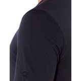 Icebreaker Men's 200 Oasis ShortSleeve Crewe Black - Shoulder Left
