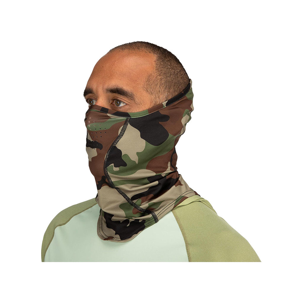 Simms Sun Gaiter woodland camo model 3