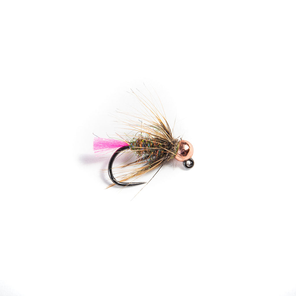 Fulling Mill Tungsten Pink Tag - Barbless Jig