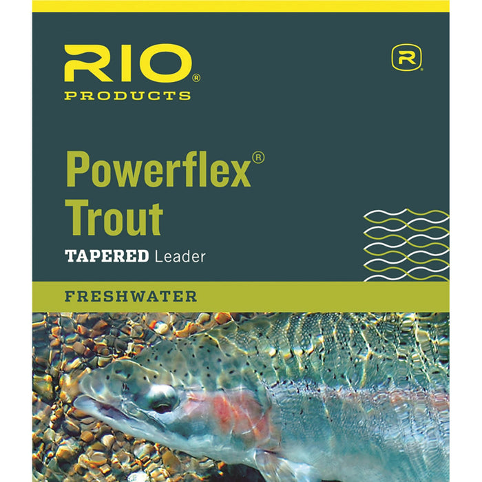 RIO Powerflex Trout Tapered Leader - 9ft 1 pack