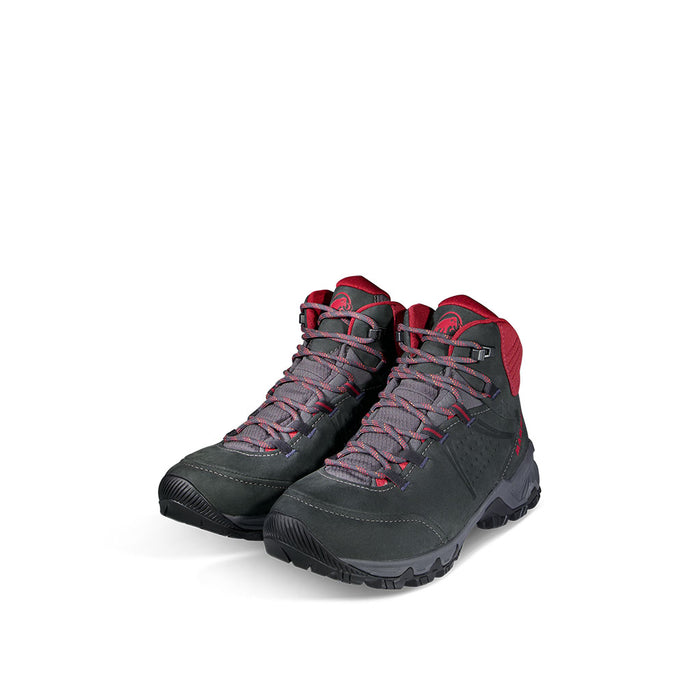Mammut Women's Nova IV Mid GTX Hiking Boot black blood-red pair