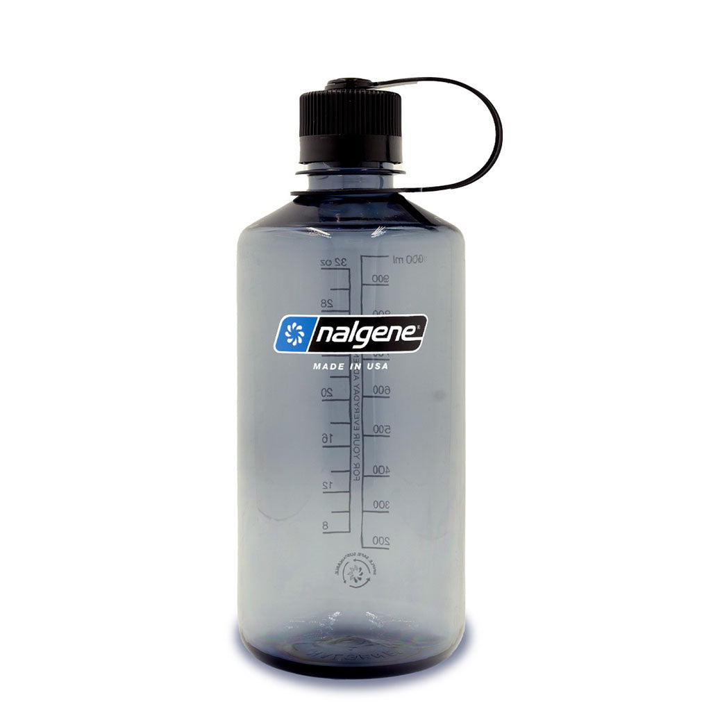 Nalgene Narrow Mouth Sustain Water Bottle 1L grey hero