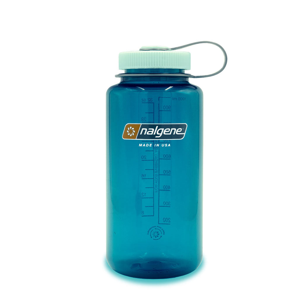 Nalgene Wide Mouth Sustain Bottle 1L trout green hero