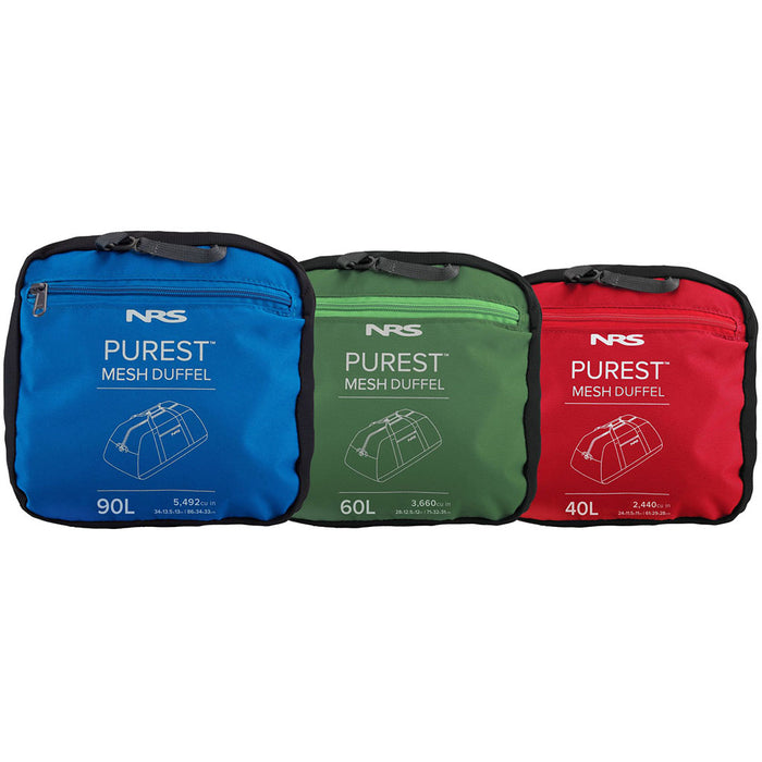 NRS Purest Mesh Duffel Bag packed