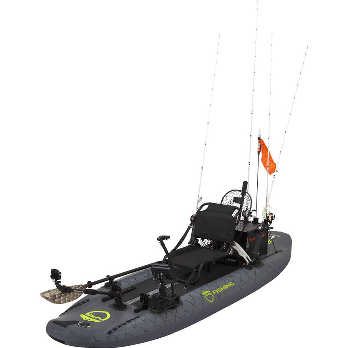 NRS Kuda Inflatable Sit-On-Top Kayak grey gear