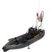 NRS Pike Inflatable Fishing Kayak grey accessories