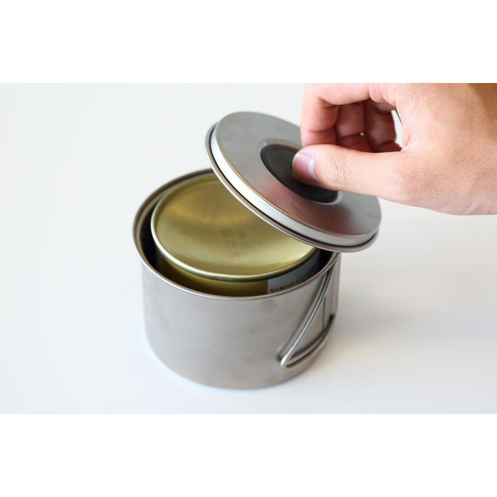 Snow Peak Titanium Mini Solo Combo - Lightweight Camping Cookware Set