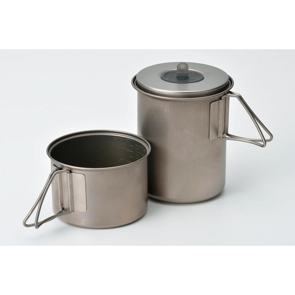Snow Peak Titanium Mini Solo Combo - Lightweight Camping Cookware Set